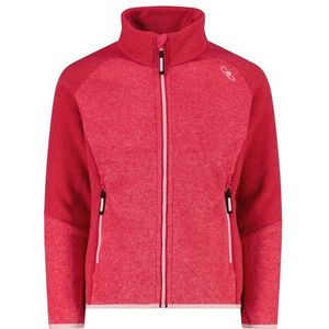 CMP Girls Jacket Jacquard Knitted Stripes Fleecevest (Kinderen |rood)