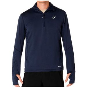 Asics Road Winter L/S Hoodie Hardloopshirt (Heren |blauw)