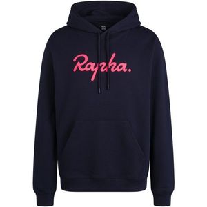 Rapha Heavyweight Cotton Hoodie Large Logo Hoodie (Heren |blauw)