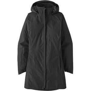 Patagonia Womens Torrentshell 3L City Coat Lange jas (Dames |zwart |waterdicht)