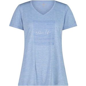 CMP Womens Light Melange T-Shirt Sportshirt (Dames |blauw)