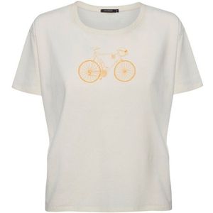 GreenBomb Womens Bike Classic Feel T-Shirts T-shirt (Dames |grijs/beige)