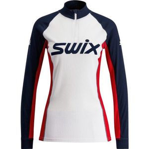 Swix Womens RaceX Classic Half Zip Synthetisch ondergoed (Dames |wit)