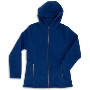 Engel Womens Jacke mit Kapuze Wollen vest (Dames |blauw)