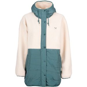 Iriedaily Womens Arctik Long Jacket Fleecevest (Dames |wit)