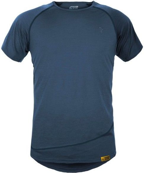 Grüezi Bag - Woodwool T-Shirt Mr Pike - Merinoshirt - Blauw
