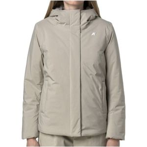 K-Way - Lil Soft Touch Marmotta Jacket - Beige - Dames - Waterdicht