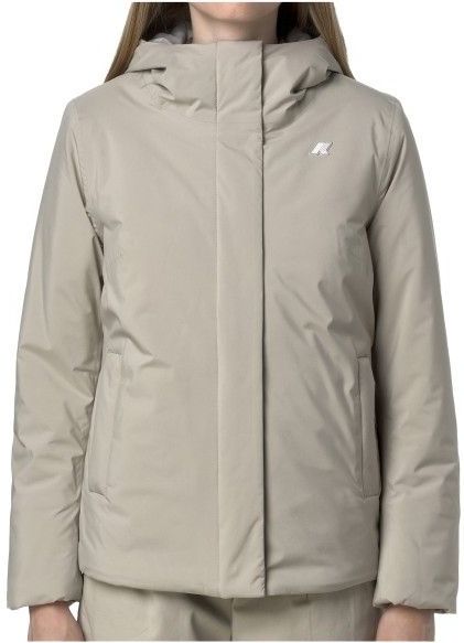 K-Way - Lil Soft Touch Marmotta Jacket - Beige - Dames - Waterdicht