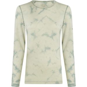 Icebreaker Womens 200 Oasis L/S Crewe Cloud Dye Merino-ondergoed (Dames |beige)