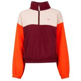 Iriedaily Womens Cally Fleece Troyer Fleecetrui (Dames |rood)