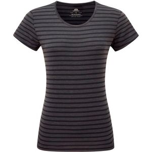 Mountain Equipment Womens Groundup Stripe Tee Sportshirt (Dames |grijs)
