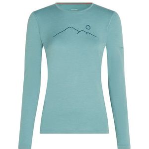 Icebreaker - Merino 200 Oasis - Lange Mouwen Basislaag - Blauw