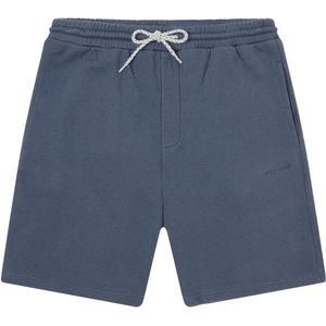 KnowledgeCotton Apparel Sweat Shorts With Logo Embr Short (Heren |blauw)