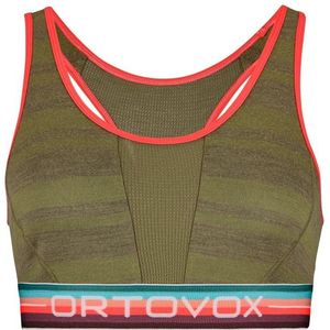 Ortovox Womens 185 RockNWool Sport Top Merino-ondergoed (Dames |olijfgroen)