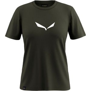 Salewa - Solid Dri-Release S/S Tee - T-shirt - Olijfgroen/Zwart