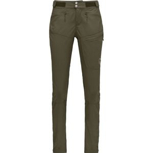 Norrona Womens Femund Flex1 Lightweight Pants Trekkingbroek (Dames |bruin/olijfgroen)