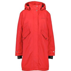 Didriksons Womens Josefine Parka 2 Lange jas (Dames |rood |waterdicht)