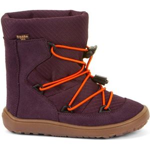 Froddo Kids Barefoot Tex Track Wool Winterschoenen (Kinderen |purper/bruin |waterdicht)