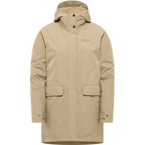 Jack Wolfskin Womens Wintertor Parka Lange jas (Dames |beige |waterdicht)