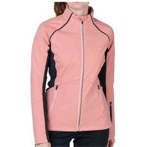 Rossignol Womens Softshell Jacket Langlaufjas (Dames |roze |waterdicht)
