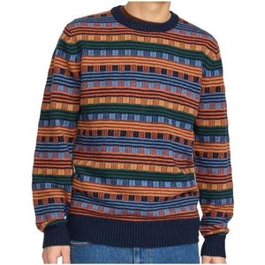 Revolution Knit Sweater Wollen trui (Heren |blauw)