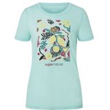 super.natural - Dolce Vita Tee - T-shirt - Grijs - 50% Wol, 50% Polyester