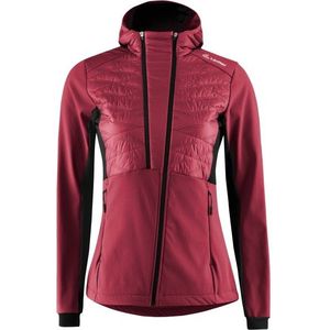 Löffler Womens Hooded Hybridjacket Alessa PL60 Synthetisch jack (Dames |rood)