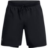 Under Armour Launch 7 2-In-1 Short Hardloopshort (Heren |zwart)