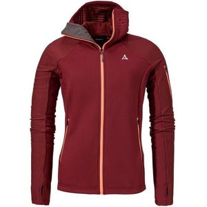 Schöffel Womens Fleece Hoody Rotbach Fleecevest (Dames |rood)