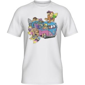 Elkline Four Wheels To Freedom Vangoch T-shirt (wit)