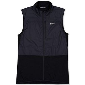 Mons Royale - Diversion Merino Wind Vest - Fietsbodywarmer - Zwart/Blauw