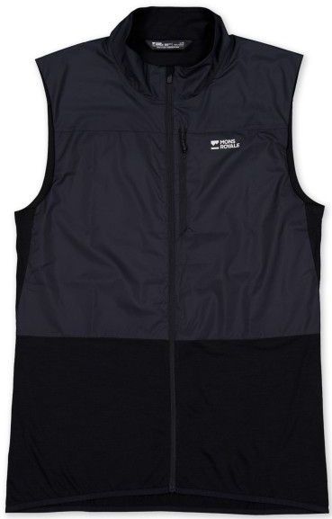Mons Royale - Diversion Merino Wind Vest - Fietsbodywarmer - Zwart/Blauw