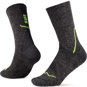 Buff Dryflx Crew Sock Hardloopsokken (grijs/zwart)