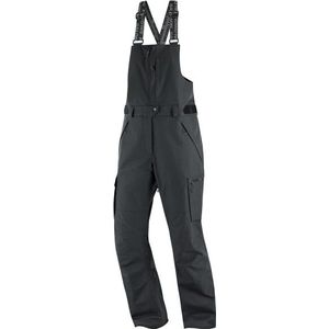 Salomon Womens Bashley Bib Pant Skibroek (Dames |zwart/grijs |waterdicht)