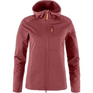 Fjällräven Womens Keb Fleece Hoodie Fleecevest (Dames |rood)