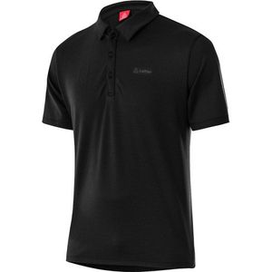Löffler Poloshirt Tencel Comfort Fit Poloshirt (Heren |zwart)