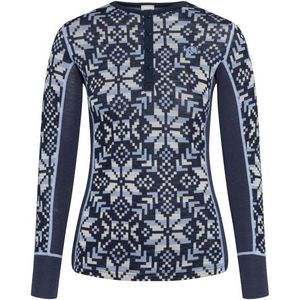 Kari Traa Womens Else L/S Merino-ondergoed (Dames |blauw/grijs)