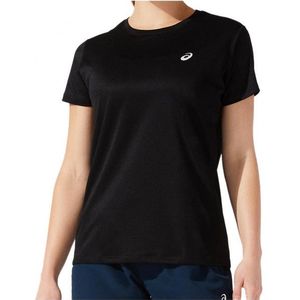 Asics Womens Core S/S Top Sportshirt (Dames |zwart)