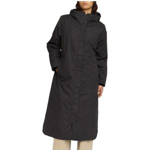 Selfhood Womens Long Hooded Parka Lange jas (Dames |zwart)