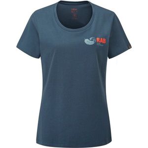 Rab Womens Stance Vintage Tee T-shirt (Dames |blauw)