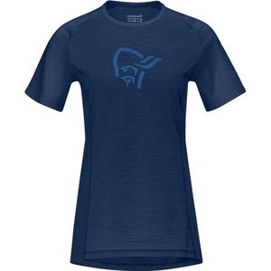 Norrøna - Fjørå Wool T-Shirt - Fietsshirt - Blauw
