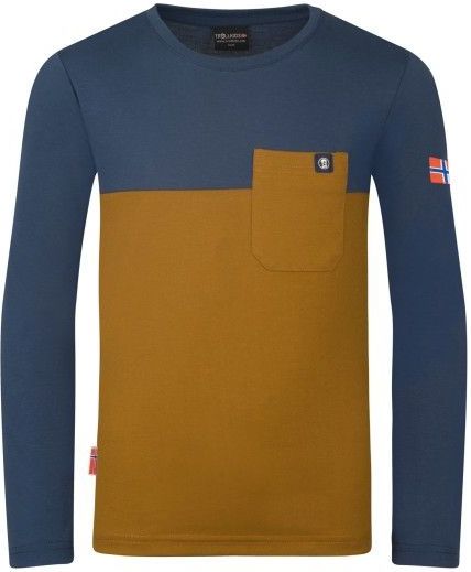 Trollkids - Kid's Bergen - Longsleeve - Blauw/Bruin