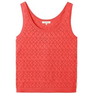 Tranquillo Womens Ajour Strick-Top Top (Dames |rood)