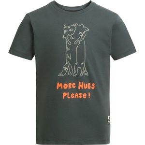 Jack Wolfskin Kids More Hugs T T-shirt (Kinderen |grijs)