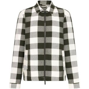 KnowledgeCotton Apparel Checkered Heavy Flannel Overshirt Overhemd (Heren |grijs)