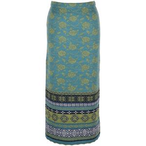 Flomax Womens Strickrock Lang Hedda Rok (Dames |turkoois)