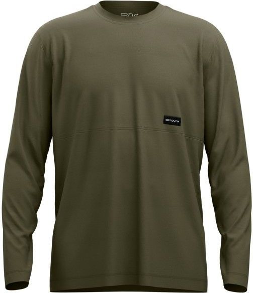 Ortovox 185 Merino Patch L/S Merinoshirt (Heren |dark wild herbs)