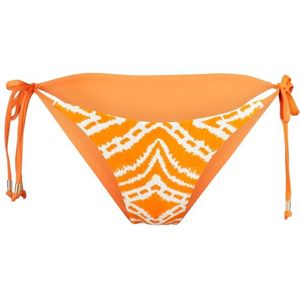 Seafolly Womens Zanzibar Tie Side Rio Bikinibroekje (Dames |oranje)