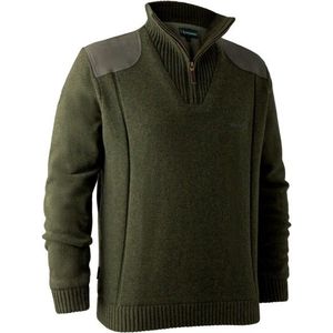 Deerhunter Carlisle Knit with Stormliner Softshelltrui (Heren |olijfgroen)