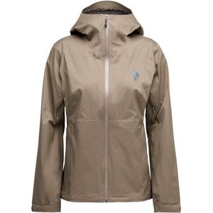 Black Diamond Womens Fineline Stretch Shell Regenjas (Dames |walnut |waterdicht)